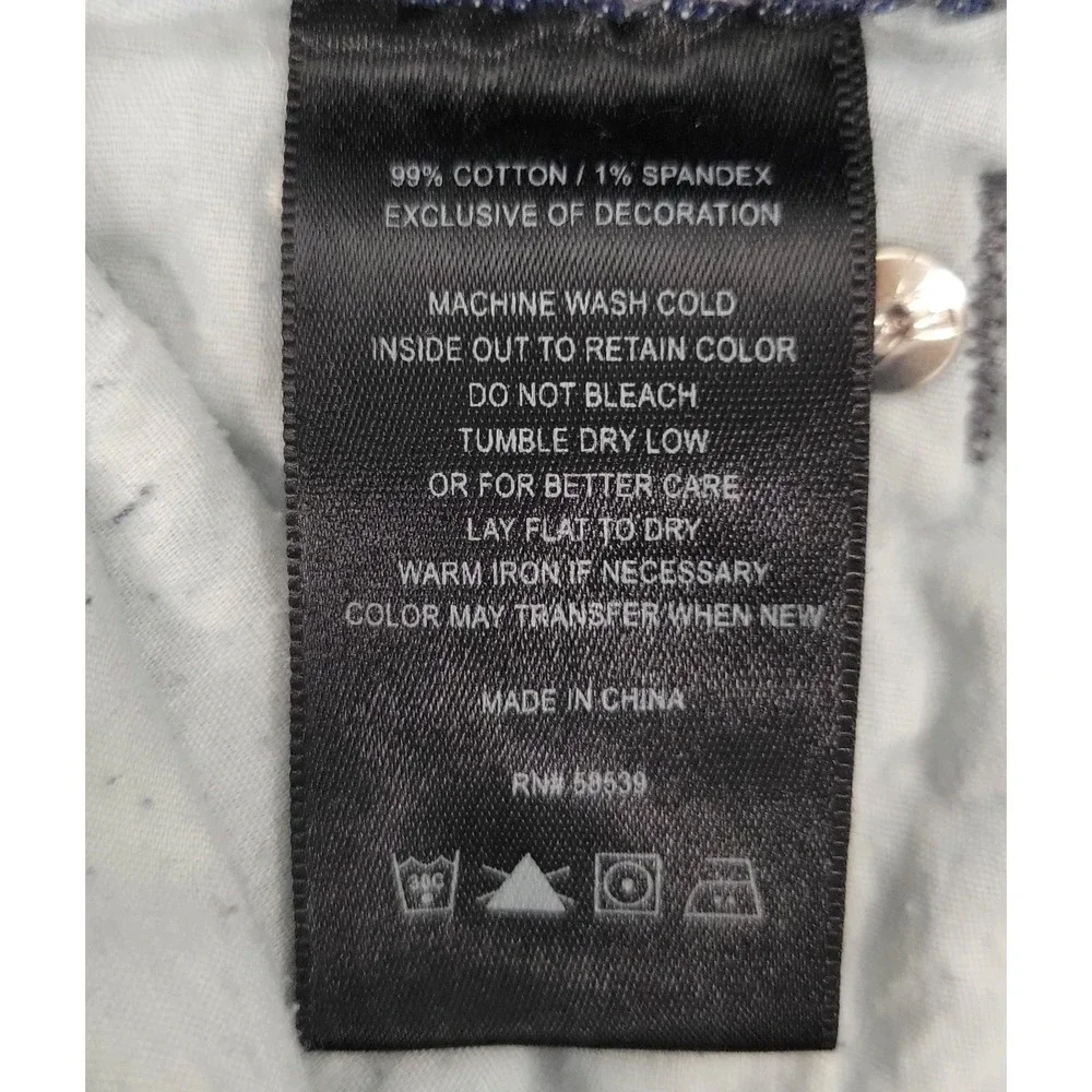 Kut Form The Kloth Midrise Straight Leg‎ Dark Blue Denim Womens Jeans Sz 32 B219